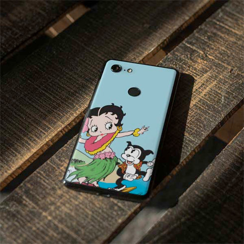 Betty Boop Surfing Google Pixel 3 XL Skin